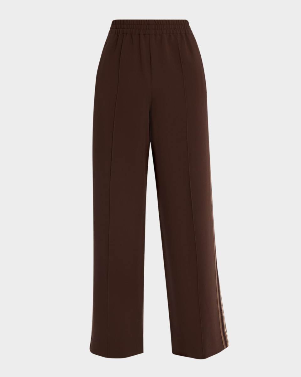 Robyn Striped Wide-Leg Knit Pants